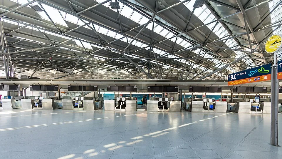 Incheckhal van terminal 2 op Köln Bonn Airport